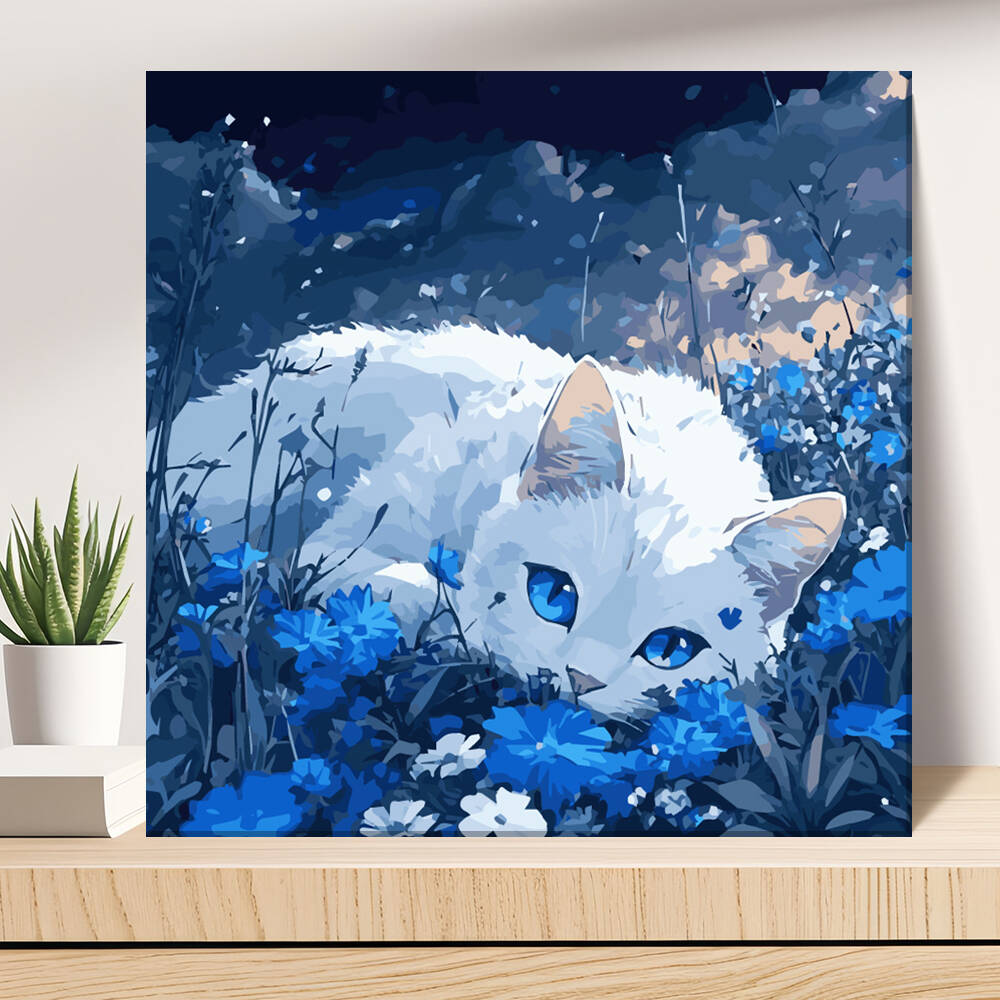 Model Kit Acrylic Paint - DIY Painting By Numbers Cat Animal