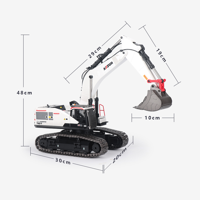 Model Kit Excavator - RC Excavator 1/14 HUINA Metal Truck