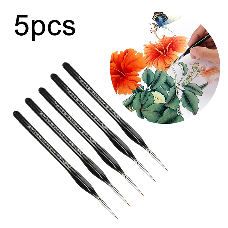 5Pcs Precision Fine Tip 00000  - огляд і ціна Model Kit Acrylic Paint