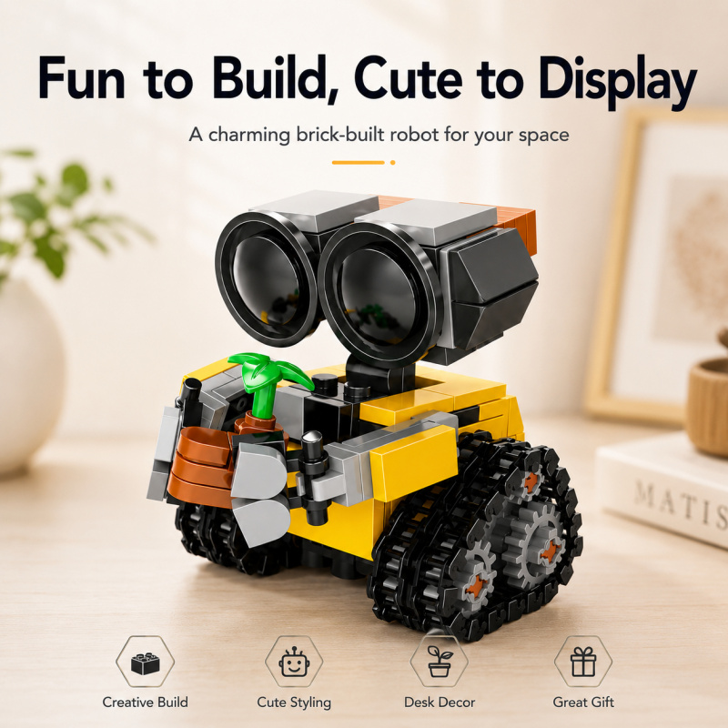 Mini Robot Building Blocks Set - огляд і ціна Model Kit Accessories