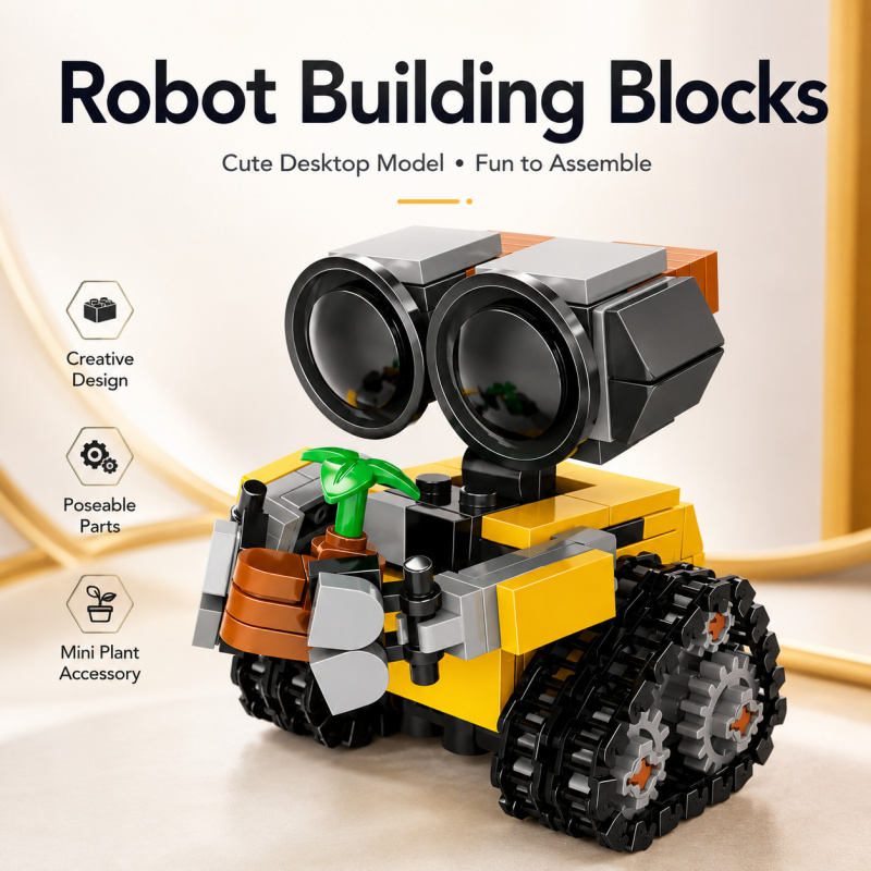 Mini Robot Building Blocks Set - огляд і ціна Model Kit Accessories