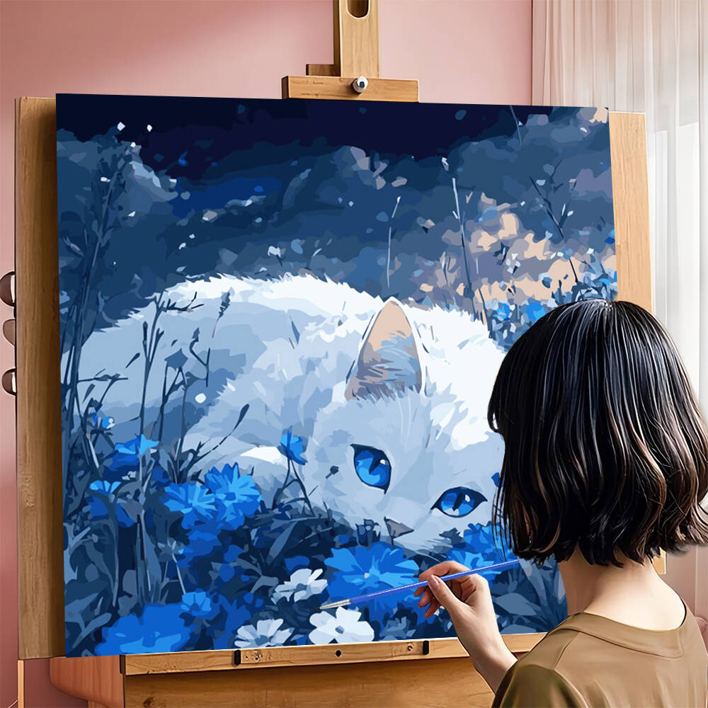 DIY Painting By Numbers Cat An - огляд і ціна Model Kit Acrylic Paint