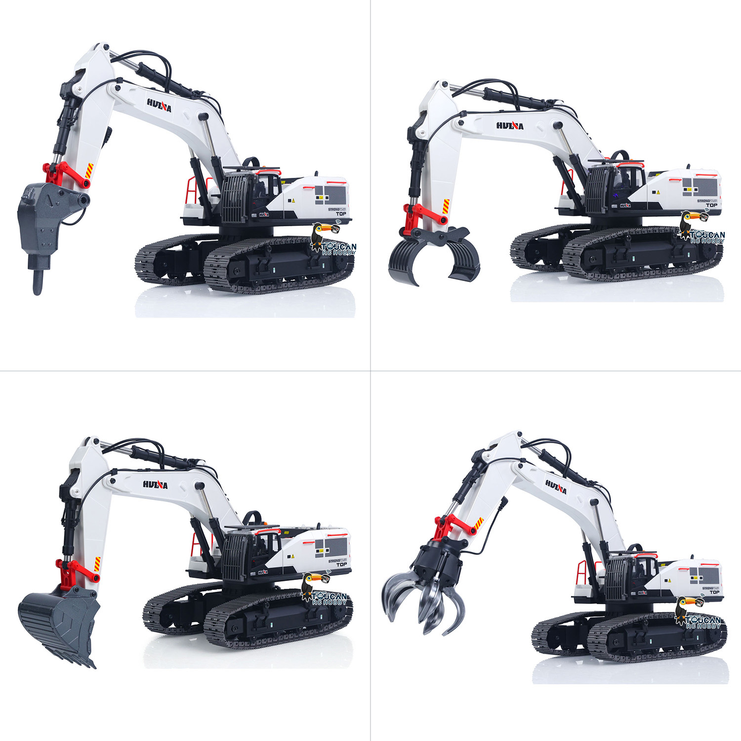 RC Excavator 1/14 HUINA Metal  - огляд і ціна Model Kit Excavator