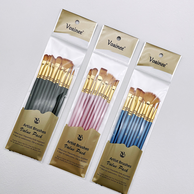 10pcs/set Nylon Hair Wooden Ha - огляд і ціна Model Kit Acrylic Paint