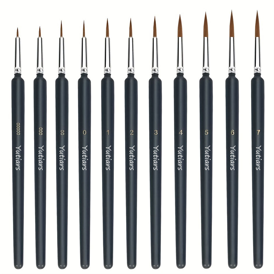 11/22pcs Miniature Paint Brush - огляд і ціна Model Kit Acrylic Paint