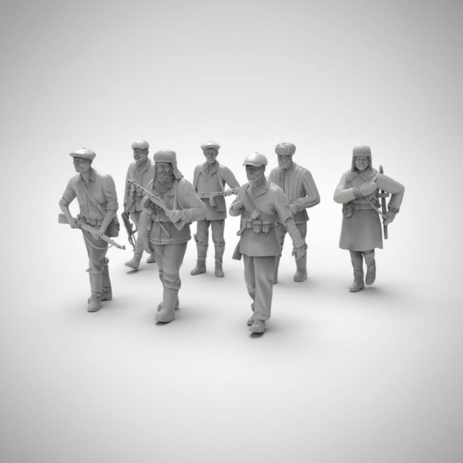 7 Pieces World War II Soldier  - огляд і ціна Model Kit Figures