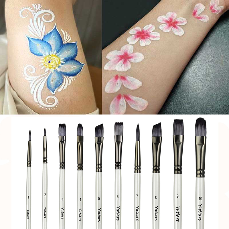 10-Piece Face Painting Brush S - огляд і ціна Model Kit Acrylic Paint