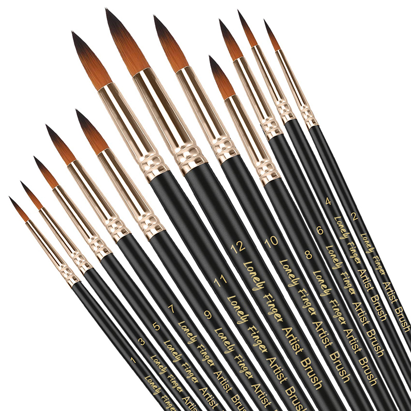 12/24/48pcs Paint Brushes Set  - огляд і ціна Model Kit Acrylic Paint