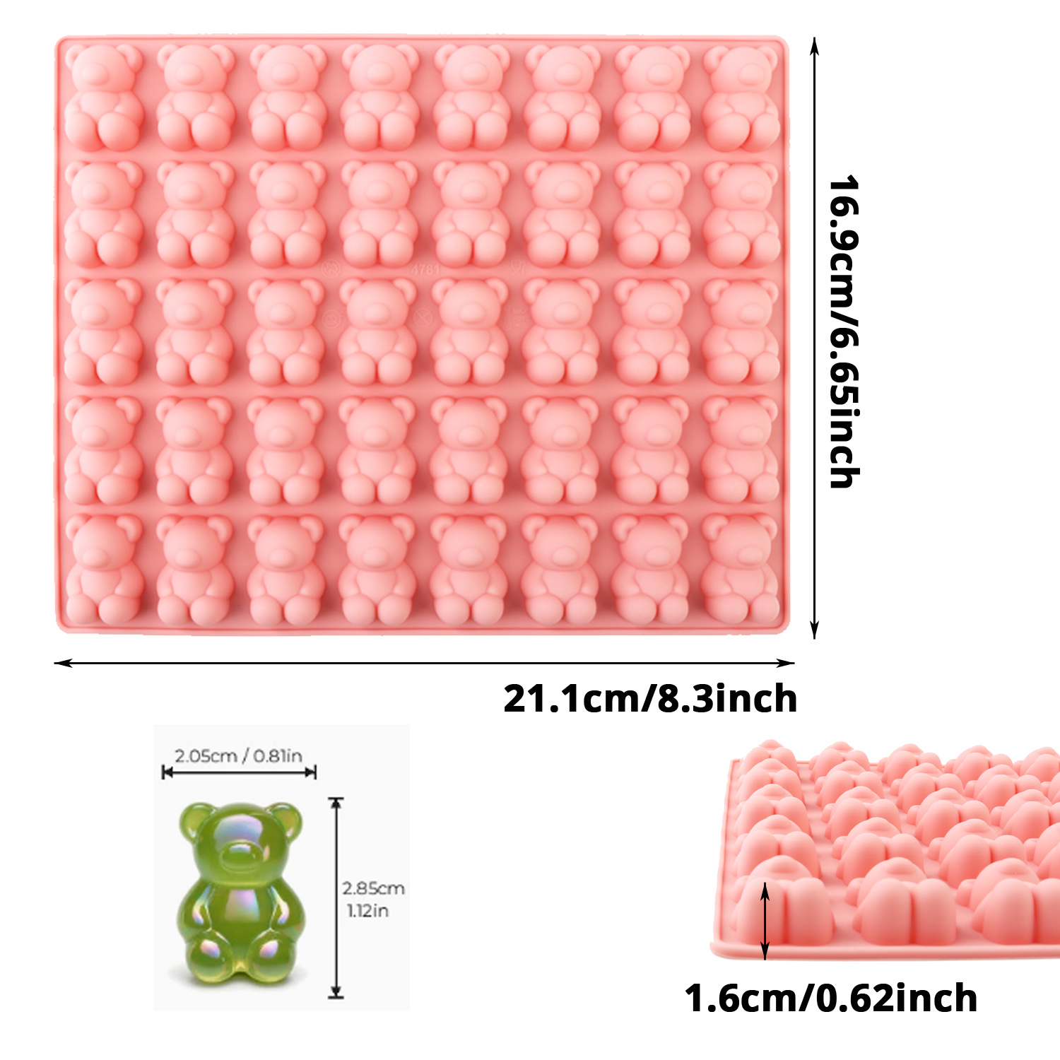 40-Cavity Bear-Shaped Silicone - огляд і ціна Model Kitchen Set