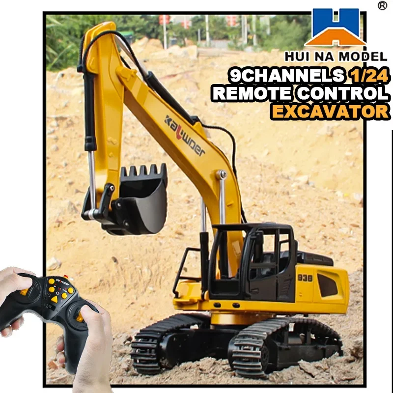 Huina Rc Excavator 1/24 9Ch Re - огляд і ціна Model Kit Excavator