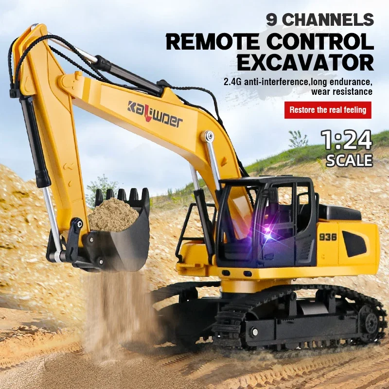 Huina Rc Excavator 1/24 9Ch Re - огляд і ціна Model Kit Excavator