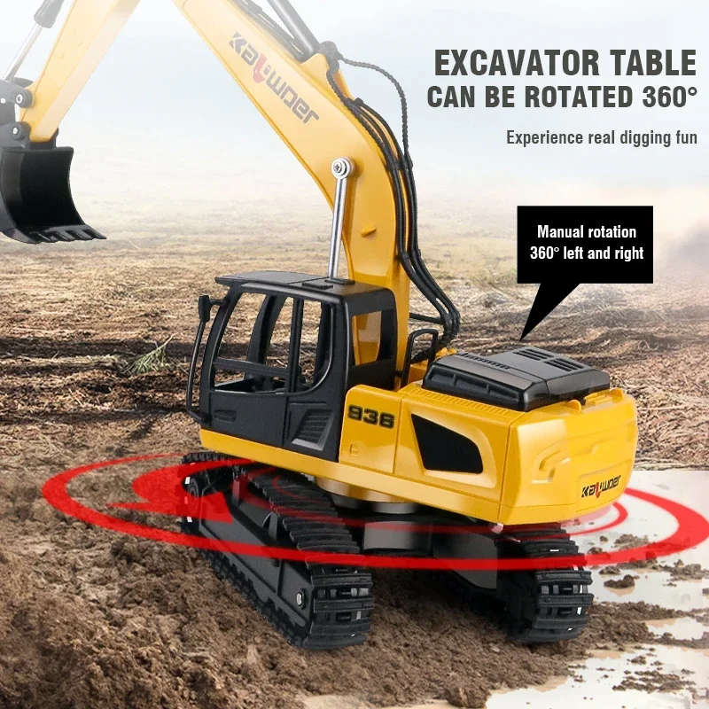 Huina Rc Excavator 1/24 9Ch Re - огляд і ціна Model Kit Excavator