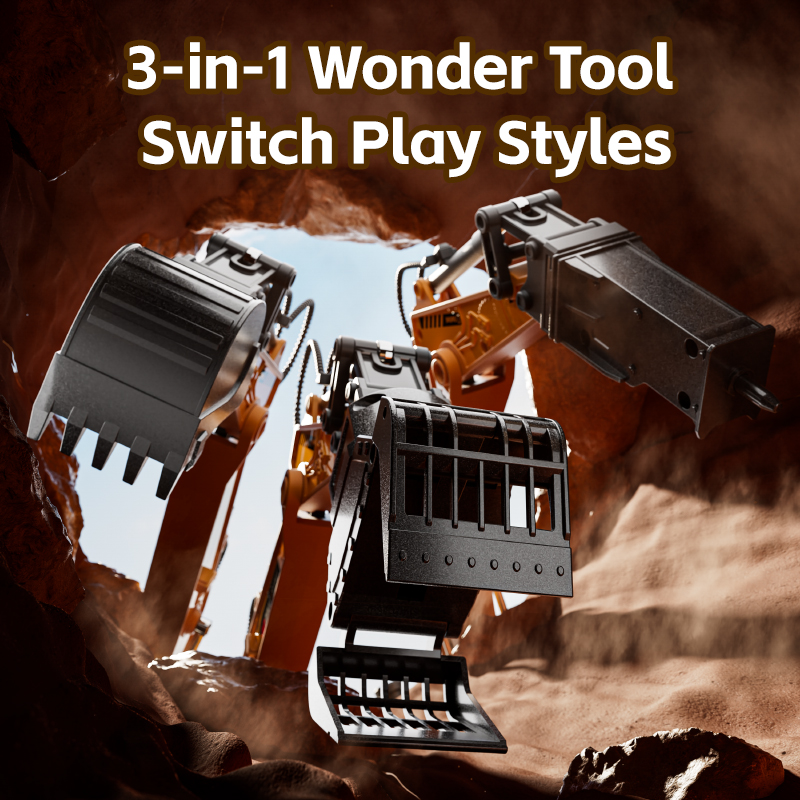 RC Excavator 14 Channel 3 IN 1 - огляд і ціна Model Kit Excavator