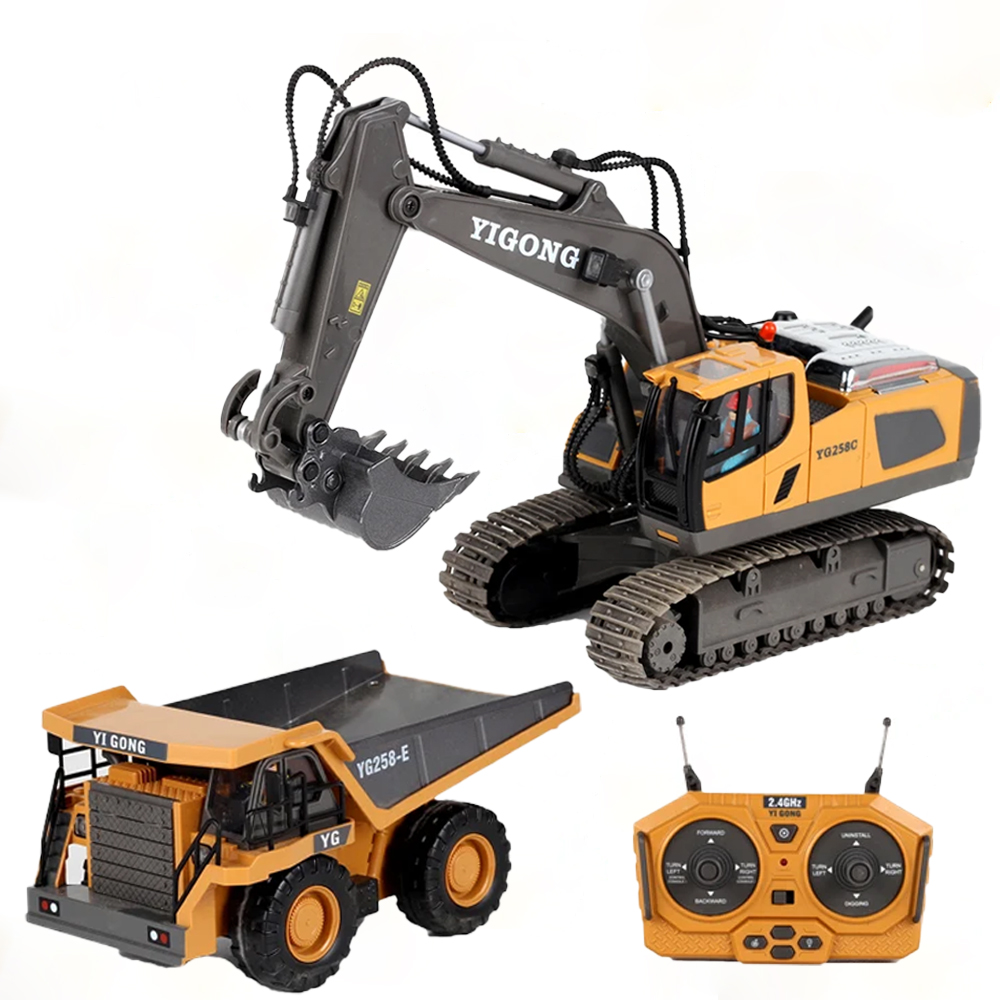 4WD Alloy RC Excavator Bulldoz - огляд і ціна Model Kit Excavator