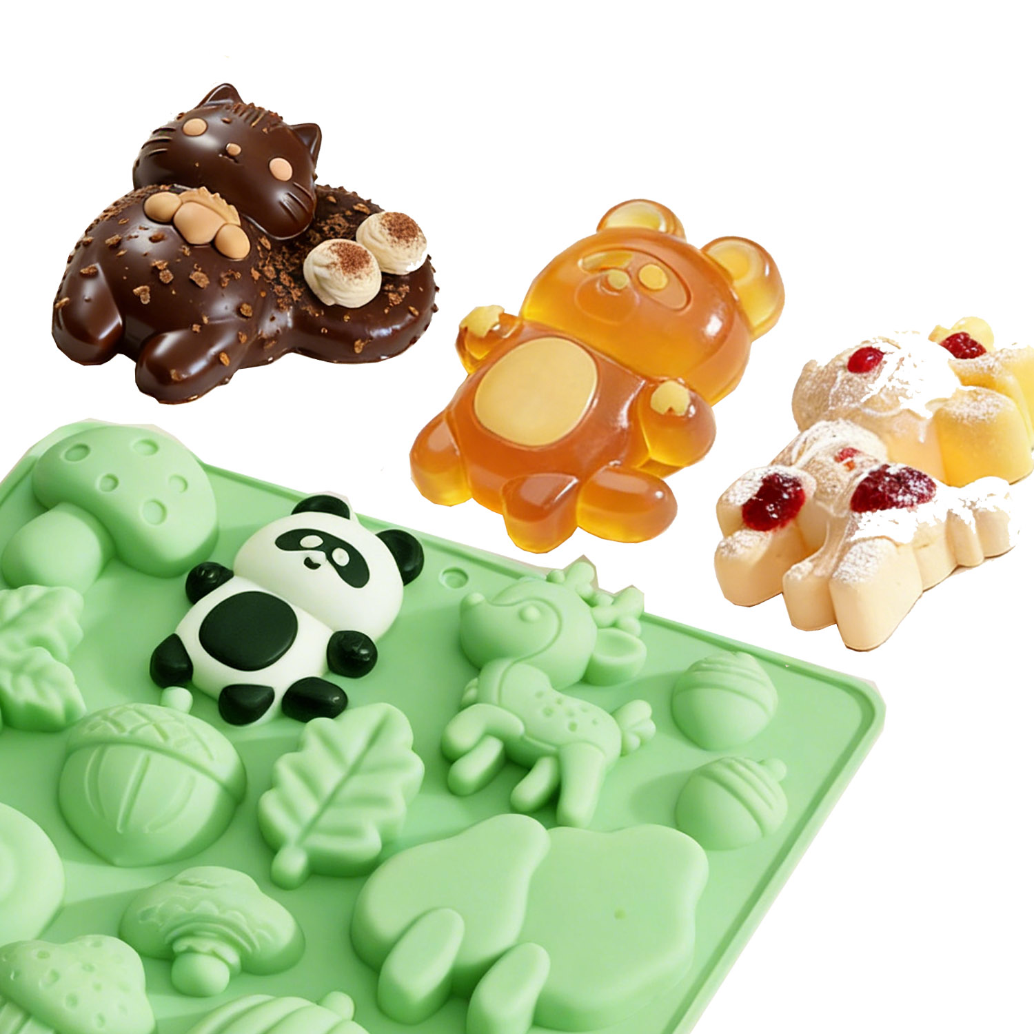 1 Silicone Cake Mold in the Sh - огляд і ціна Model Kitchen Set