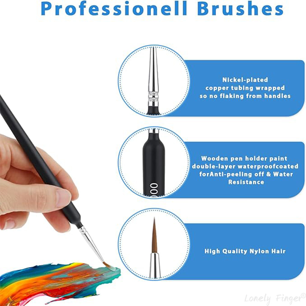 5/11Pcs Paint Brushes Set, Art - огляд і ціна Model Kit Acrylic Paint
