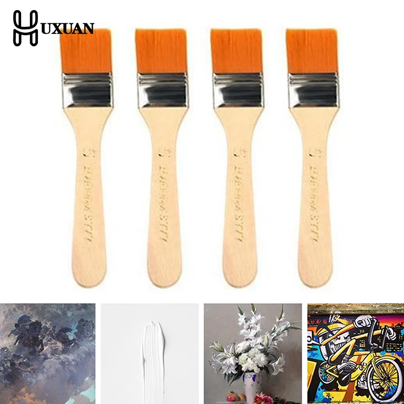 4Pcs/Set Hair Painting Brush A - огляд і ціна Model Kit Acrylic Paint